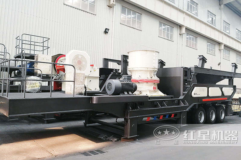 圓錐破移動(dòng)碎石車(chē)，高硬度物料克星